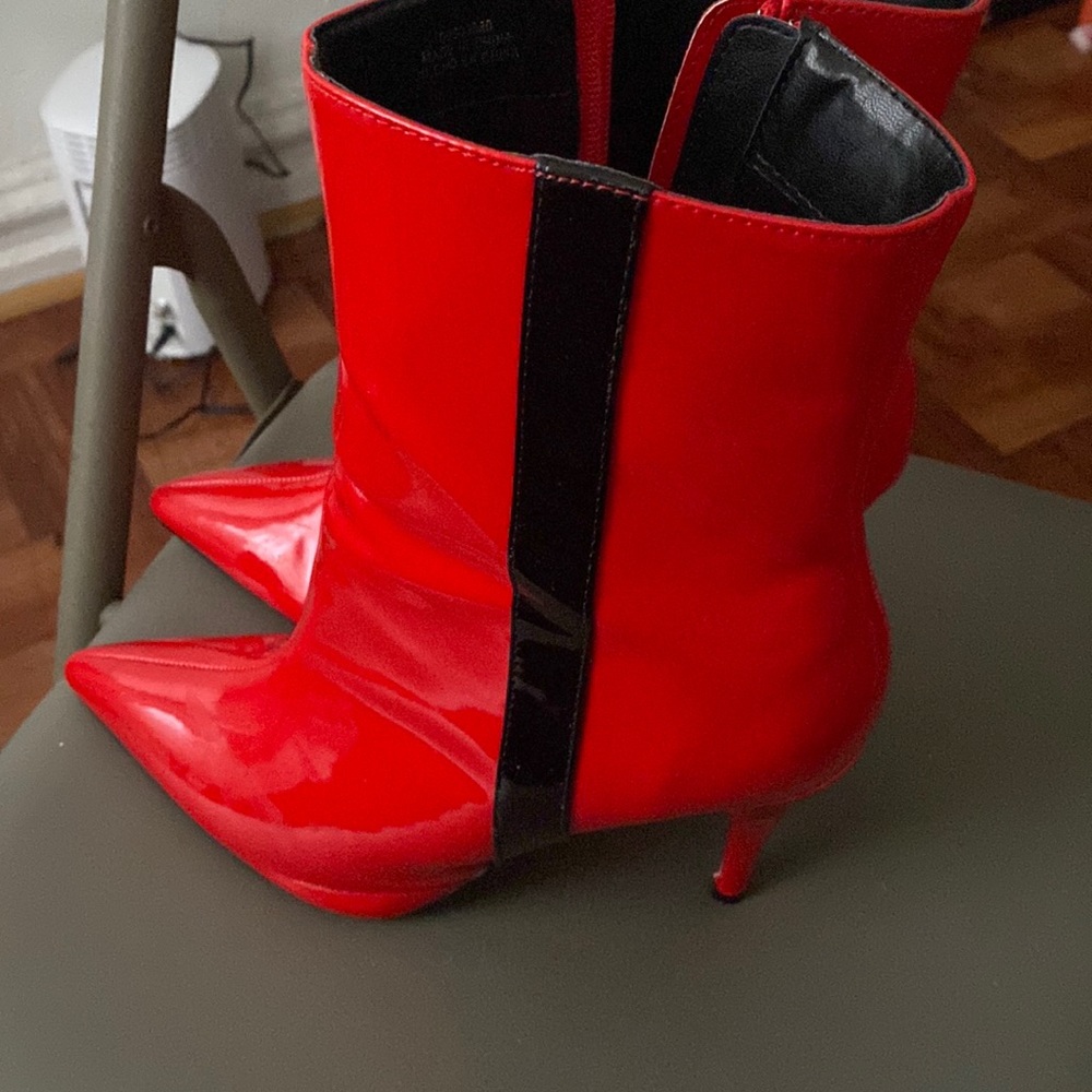 Forever 21 Red High Heel boots Size 10